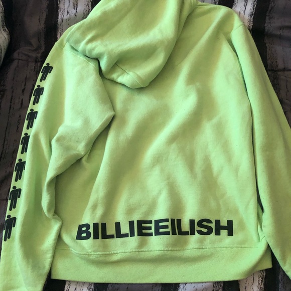 💚BILLIE EILISH NEON GREEN HOODIE💚 - Picture 3 of 3